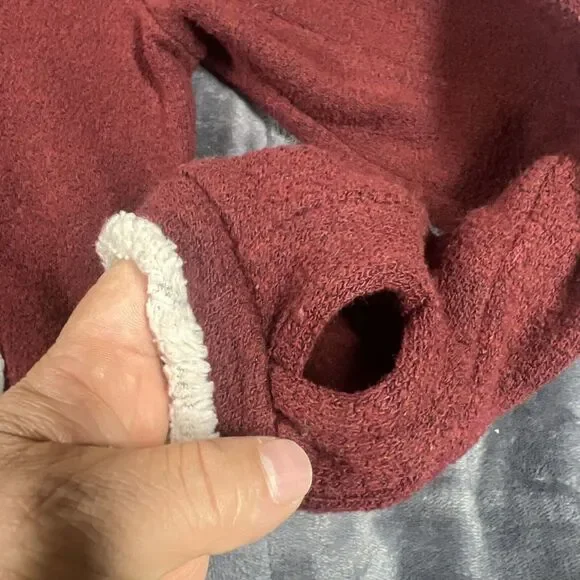 Kuhl Women's Hooded Alfpaca Fleece Zip Up Burgundy Small outdoor hiking - Picture 8 of 10